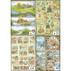 Assortimento carte dècoupage 50x70cm - Paesaggi e Stagioni