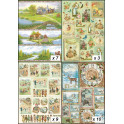 Assortimento carte dècoupage 50x70cm - Paesaggi e Stagioni