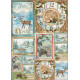 Assortimento carte dècoupage 50x70cm - Paesaggi e Stagioni