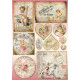 Assortimento carte dècoupage 50x70cm - Cuori e Festività