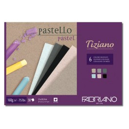 Blocco Pastello Tiziano Colori Brizzati A3 160gr - 30 fogli