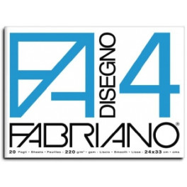 Fabriano4 Blocco Liscio 33X48 220gr - 20 fogli