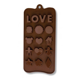 Stampo 15 cioccolatini baby e scritta Love cm 22x10