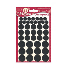 Magneti piccoli assortiti diam. cm. 0,8/1/1,2 - 42 pz