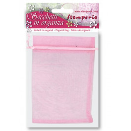 6 Sacchetti organza cm.12X15 rosa