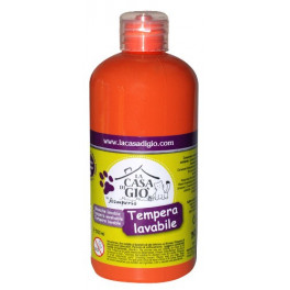 Tempera lavabile 500ml - arancio scuro