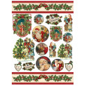 Decoupage 50x70 Babbo Natale