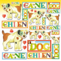 Foglio decoupage cm 31,2x30,3 dog