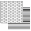 Foglio Double face cm 31,2x30,3 - pois neri