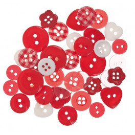 Bottoni misti rossi/bianchi