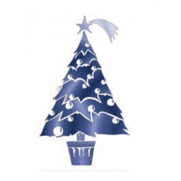 Stencil A4 - 605 - Albero di Natale