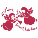 Stencil G cm 21x29,7 Sweet Christmas angeli