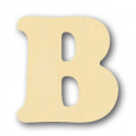 Alfabeto in balsa B h cm. 10