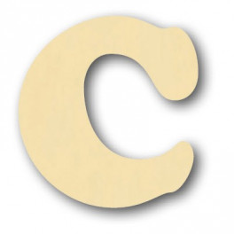 Alfabeto in balsa C h cm. 10