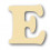 Alfabeto in balsa E h cm. 10