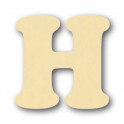 Alfabeto in balsa H h cm. 10