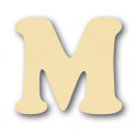 Alfabeto in balsa M h cm. 10