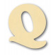 Alfabeto in balsa Q h cm. 10