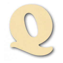 Alfabeto in balsa Q h cm. 10