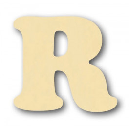 Alfabeto in balsa R h cm. 10