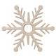 Miniatura di legno - Fiocco di neve 5cm Mod.3