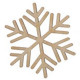 Miniatura di legno - Fiocco di neve 5cm Mod.7