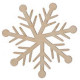 Miniatura di legno - Fiocco di neve 5cm Mod.8