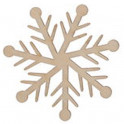 Miniatura di legno - Fiocco di neve 5cm Mod.8